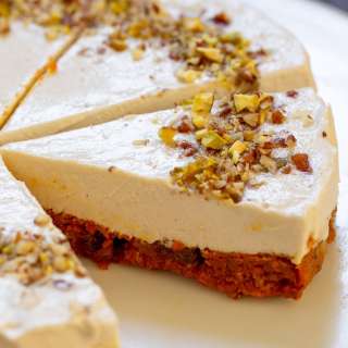 No-Bake Carrot Halwa Cheesecake