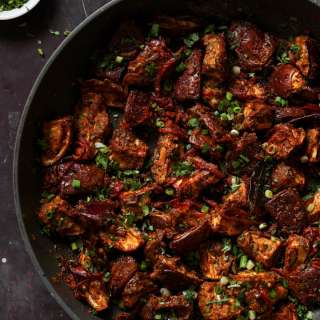 Malabar Eggplant (Crispy Eggplant in spiced coconut curry)
