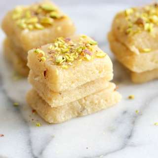 Vegan Malai Burfi (Milk Cake)- Indian Fudge Bars