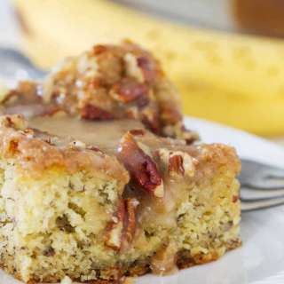 Banana Coffee Cake with Honey Glaze