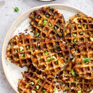 Indian Spiced Vegan Potato Quinoa Waffles