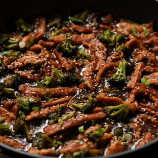 Vegan Beef with Broccoli