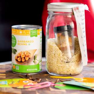 Curried Chickpea Fried  Rice in a Jar for Gifting ( Dump and Done Instant Pot Recipe)