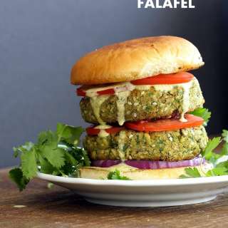 Easy Vegan Falafel Burger