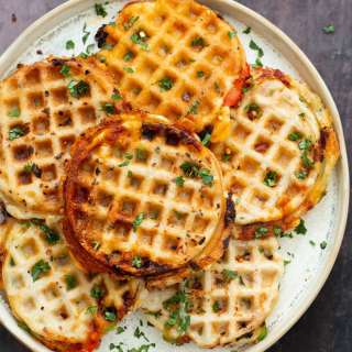 Vegan Pizza Waffles