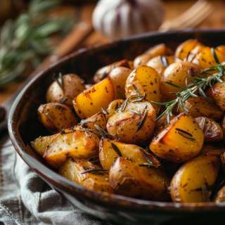 Roasted New Potatoes with Rosemary and Sage Recipe