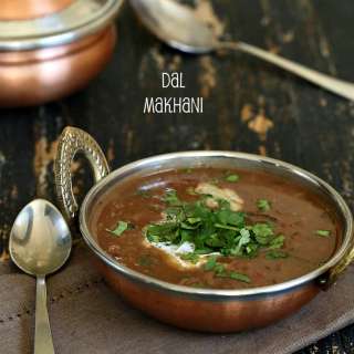 Vegan Dal Makhani - Black lentils and Beans in creamy buttery gravy