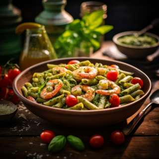 Sun-Dried Tomato Pasta with Shrimp