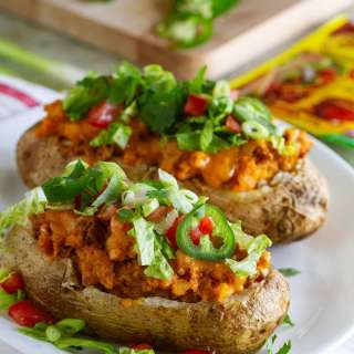 Taco Stuffed Potatoes