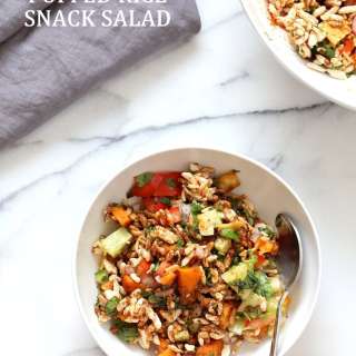 Bhel Recipe- Indian snack Salad with Puffed Rice, Sweet Potato and Tamarind Chutney