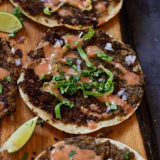 Vegan Smash Burger Tacos