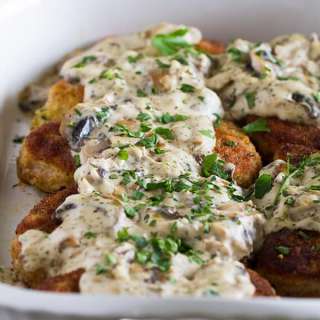 Italian Pork Chops with Creamy Mushroom Sauce