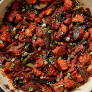 Tofu Kondattam (South Indian Spicy Crispy Tofu)