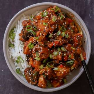 Baked Mushroom Tofu Stir Fry
