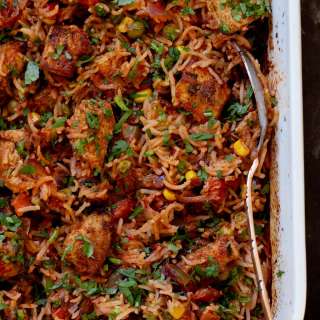 Tikka Masala Rice Bake