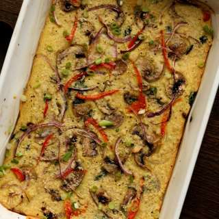 Moong Dal Frittata/Lentil ”egg” bake