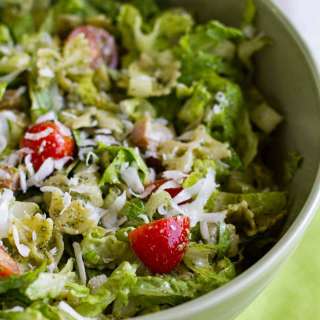 Pesto Pasta and Ham Salad