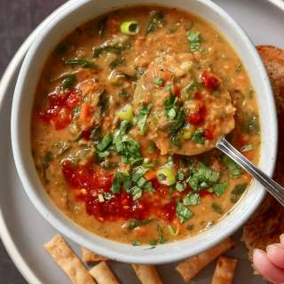Red Lentil Spinach Soup