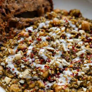 Chickpea Lentil Quinoa Spinach Stew