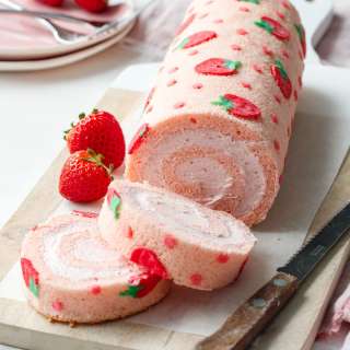 Strawberry Cake Roll
