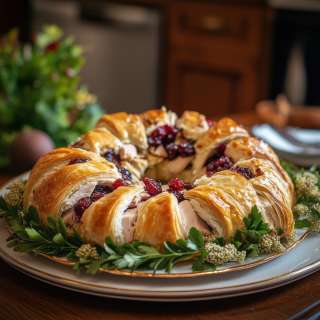 Turkey Cranberry Wreath Recipe