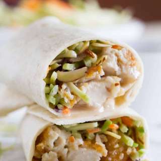 Honey Sesame Chicken Salad Wraps