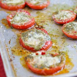 Roasted Tomatoes with Pesto