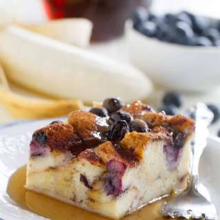 Blueberry Banana French Toast Bake