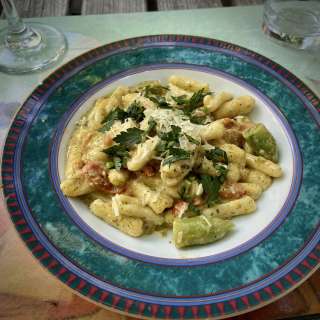 Cavatelli Pasta with Spring Peas & Pancetta Recipe