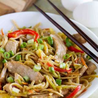 Egg and Pork Lo Mein