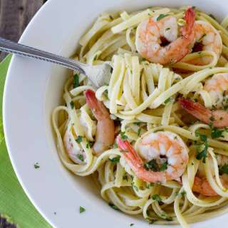 Lemon Pepper Shrimp Pasta