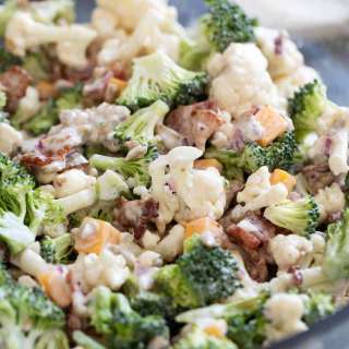 Broccoli Cauliflower Salad