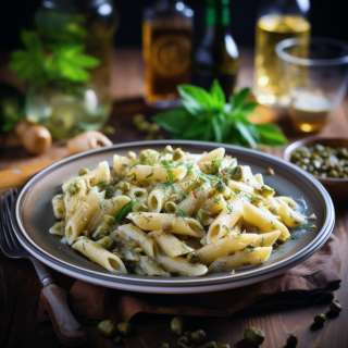 Penne Pasta with Artichoke Sauce Recipe