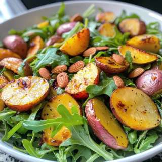 Arugula Salad with Peaches Recipe