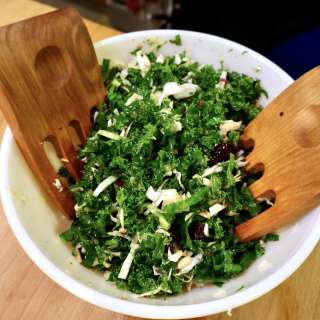 Kale Slaw with Toasted Almonds Recipe