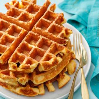 Savory Cheddar Cheese Waffles