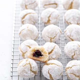 Stuffed Cherry Amaretti Cookies