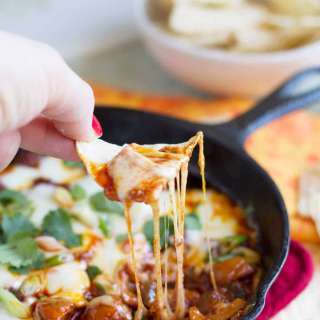 Mushroom and Chorizo Queso Dip