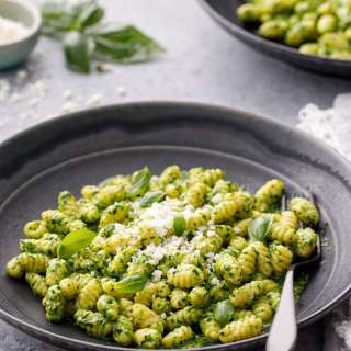 Sourdough Pasta with Basil Pesto Sauce