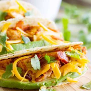 Chicken Bacon Avocado Tacos