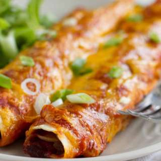 Beef and Bean Enchiladas