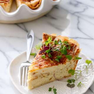 Cheese & Caramelized Onion Quiche
