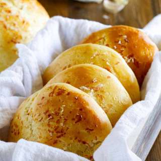 Garlic Parmesan Brioche Buns