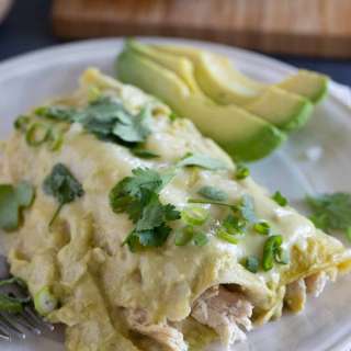 Green Chicken Enchiladas