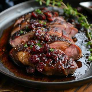 Dried Cherry Cognac Sauce