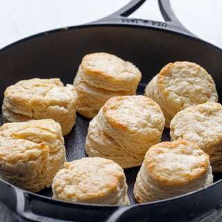 Flaky Sourdough Biscuits