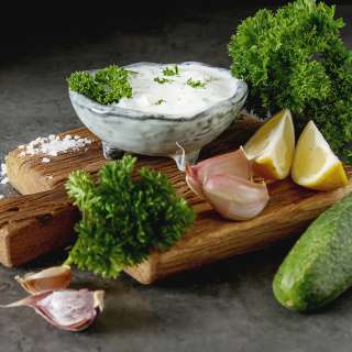 Lemon Garlic Yogurt Sauce Recipe