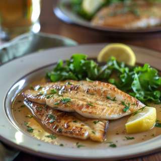 Flounder Fillets a la Moutarde Recipe