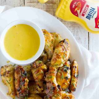 Maple Mustard Grilled Chicken Wings