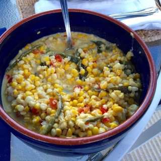 Creamy Corn with Peppers Recipe